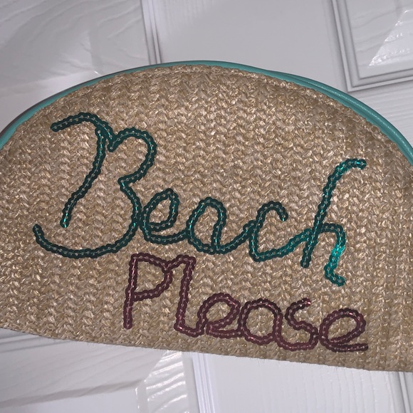 Beach Please Colorful Woven Clutch Purse with Tassels - Picture 2 of 7